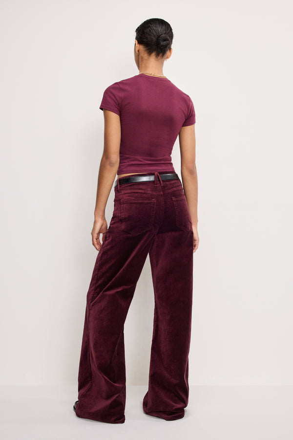 VELVET GOOD WAIST PALAZZO PANTS | FIG007