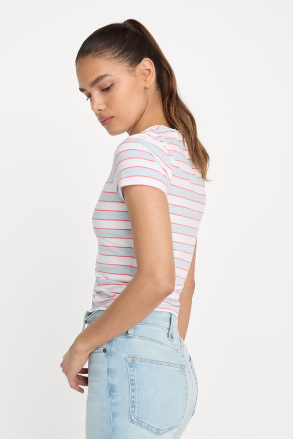 THE BABY TEE | SKY STRIPE