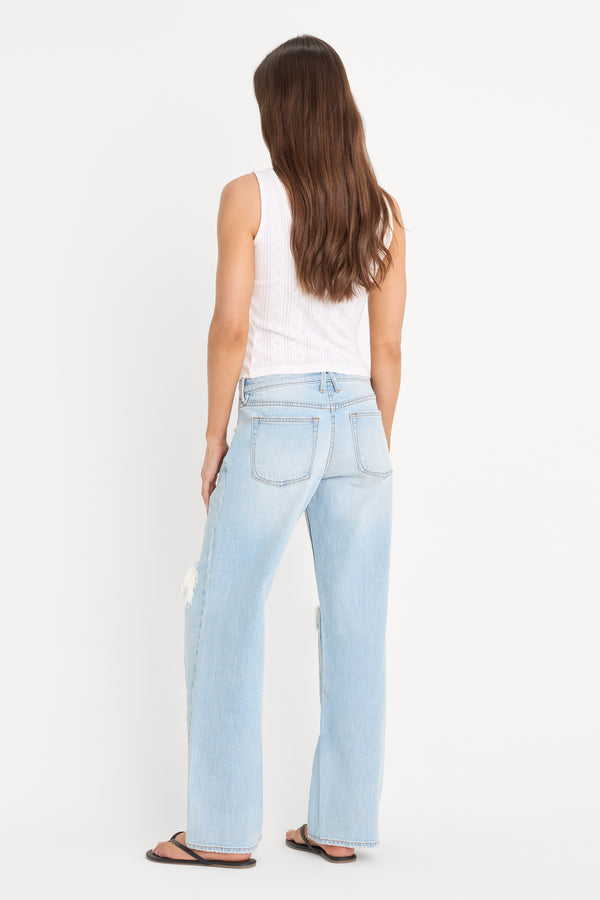 VINTAGE LOW LOOSE JEANS | INDIGO1249