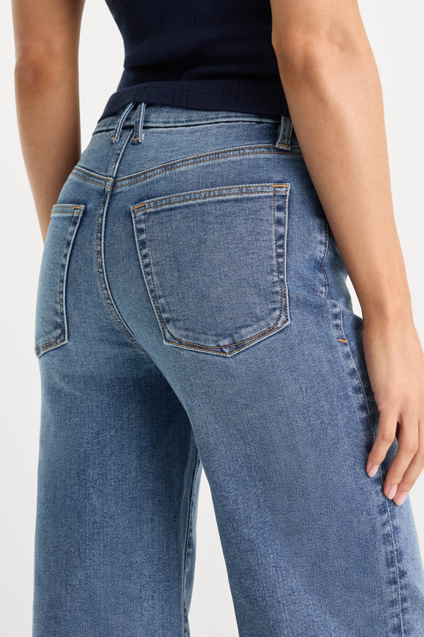 ALWAYS FITS SLIM PETITE PALAZZO JEANS | TAWNY