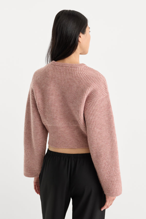 THE CHUNKY KNIT SWEATER | DUSTY BLUSH