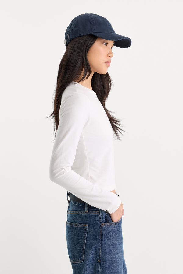 THE LONG SLEEVE BABY TEE | WHITE