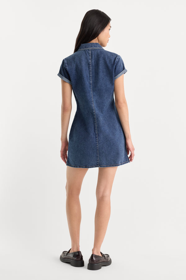 THE DENIM POLO DRESS | ALCOVE