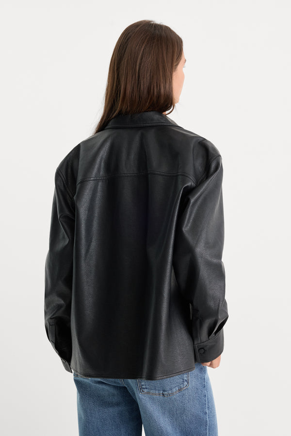 THE BETTER THAN LEATHER CLASSIC SHIRT | BLACK001