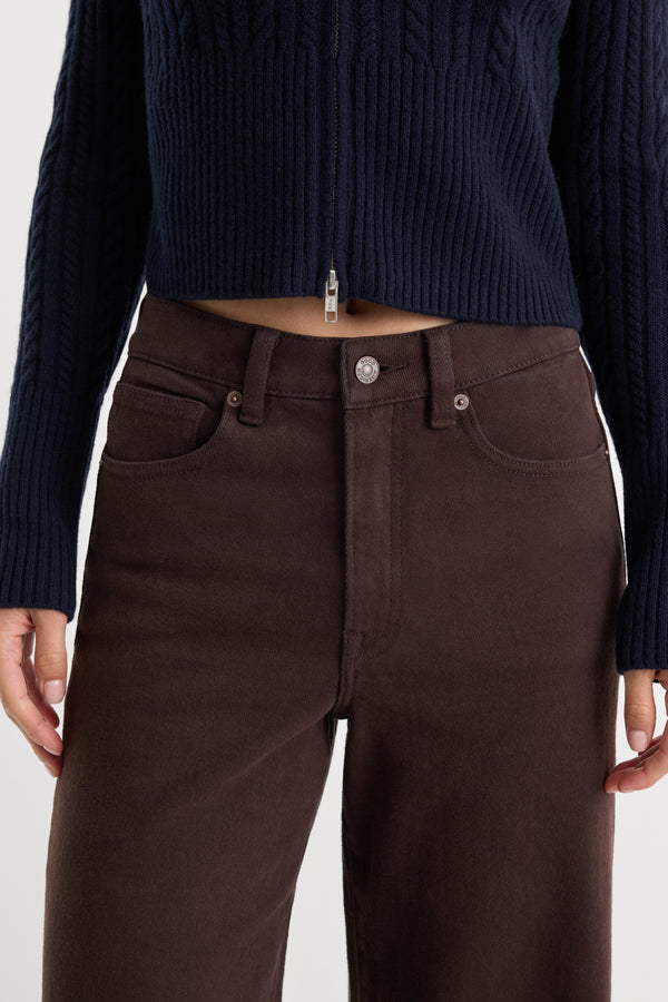 GOOD WAIST PALAZZO ANKLE JEANS | ESPRESSO