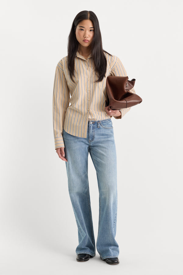 THE POPLIN EASY SHIRT | DUNE MULTI STRIPE