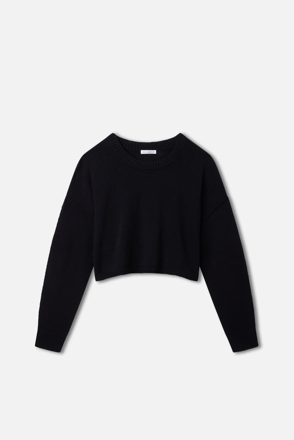 COZY KNIT CREW NECK | BLACK