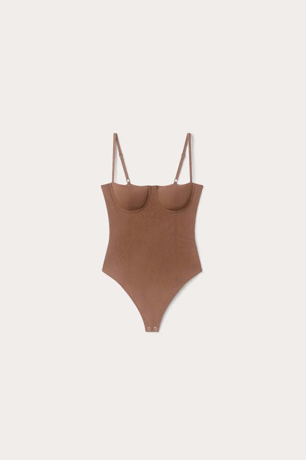 MESH BUSTIER BODYSUIT | SADDLEWOOD