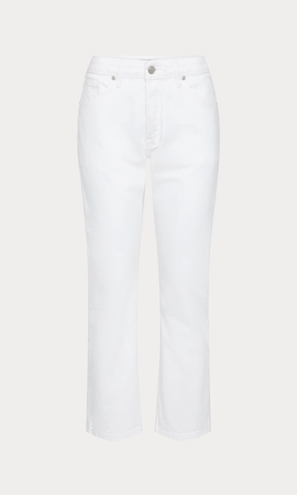 VINTAGE STRAIGHT ANKLE JEANS | WHITE001