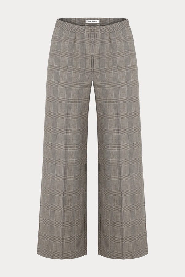 THE PULL ON TROUSER | MINI PLAID