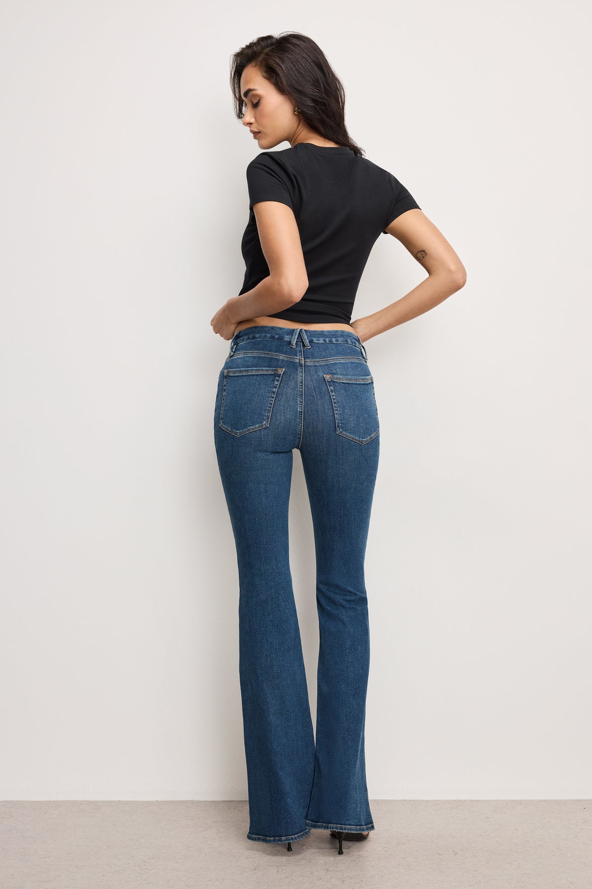GOOD LEGS FLARE JEANS LONG | BLUE004