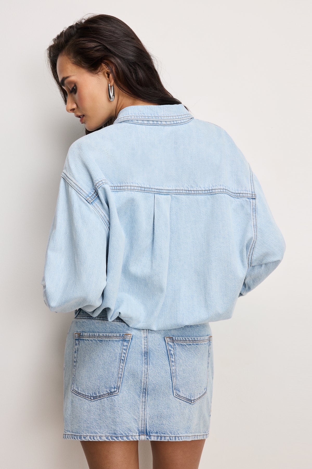 DENIM SHIRT DRESS | INDIGO795