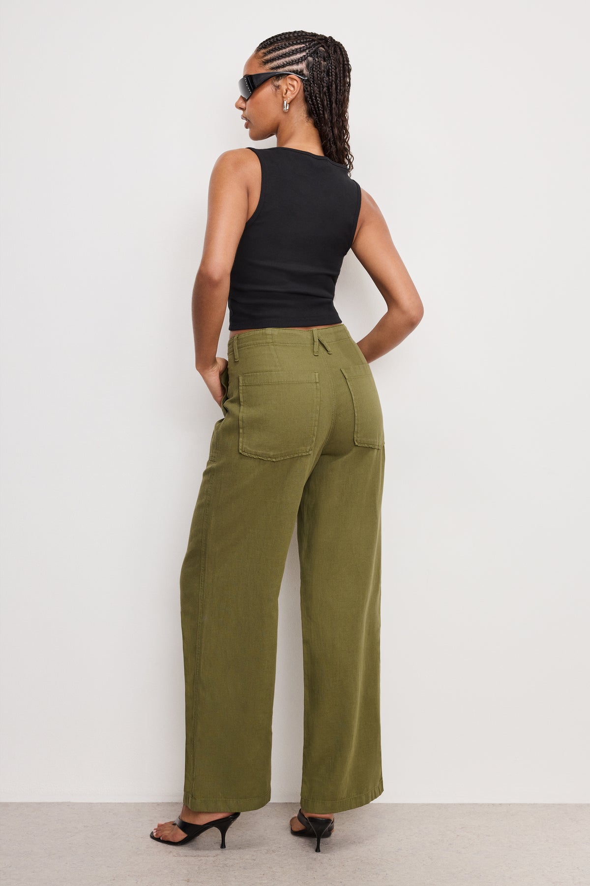LITE LINEN PANTS | MARTINI OLIVE002