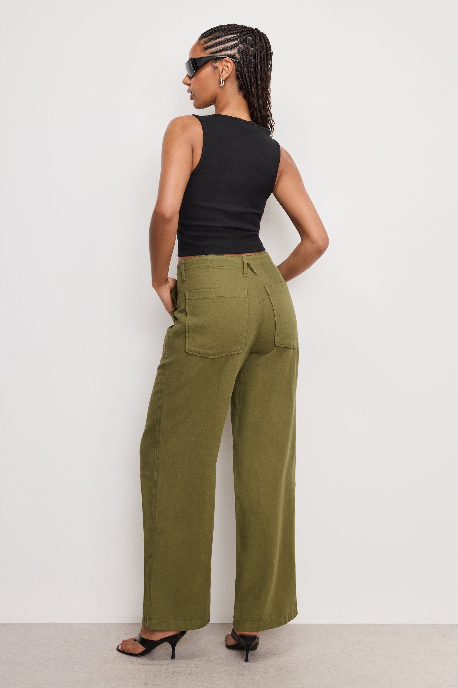 LITE LINEN PANTS | MARTINI OLIVE002