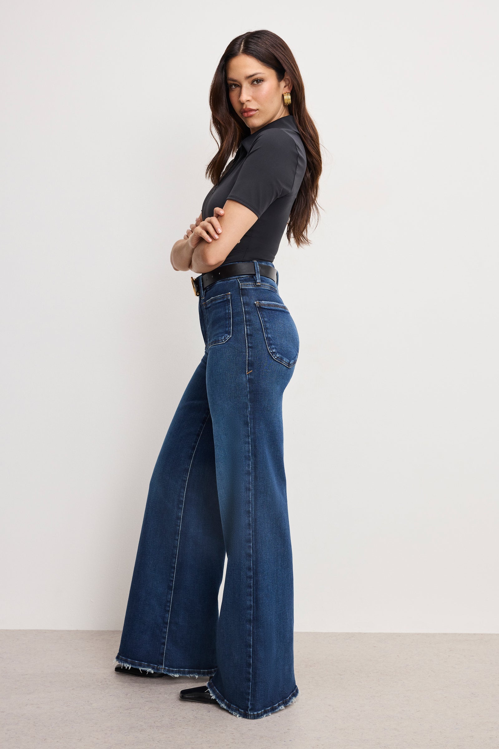 GOOD WAIST PALAZZO JEANS | INDIGO511