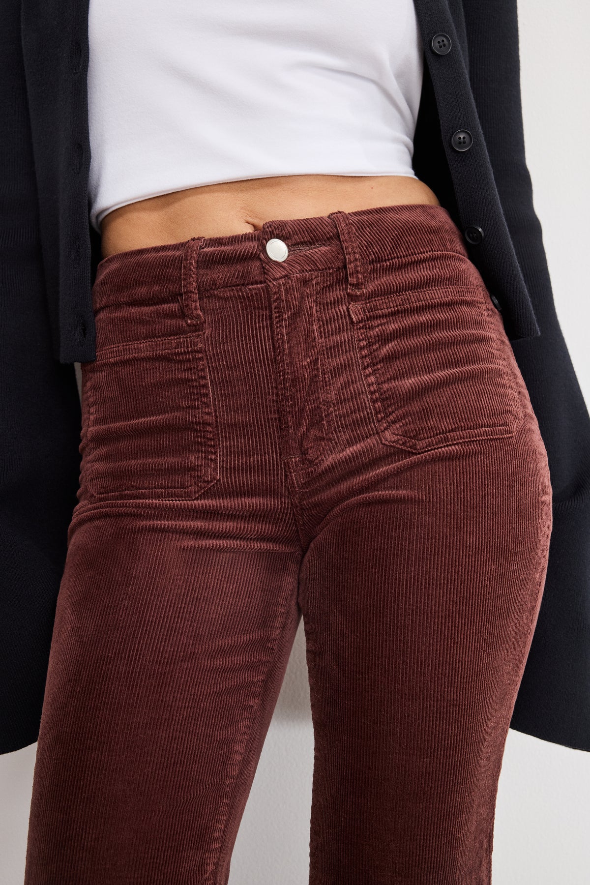 GOOD LEGS FLARE CORDUROY PANTS | WALNUT004