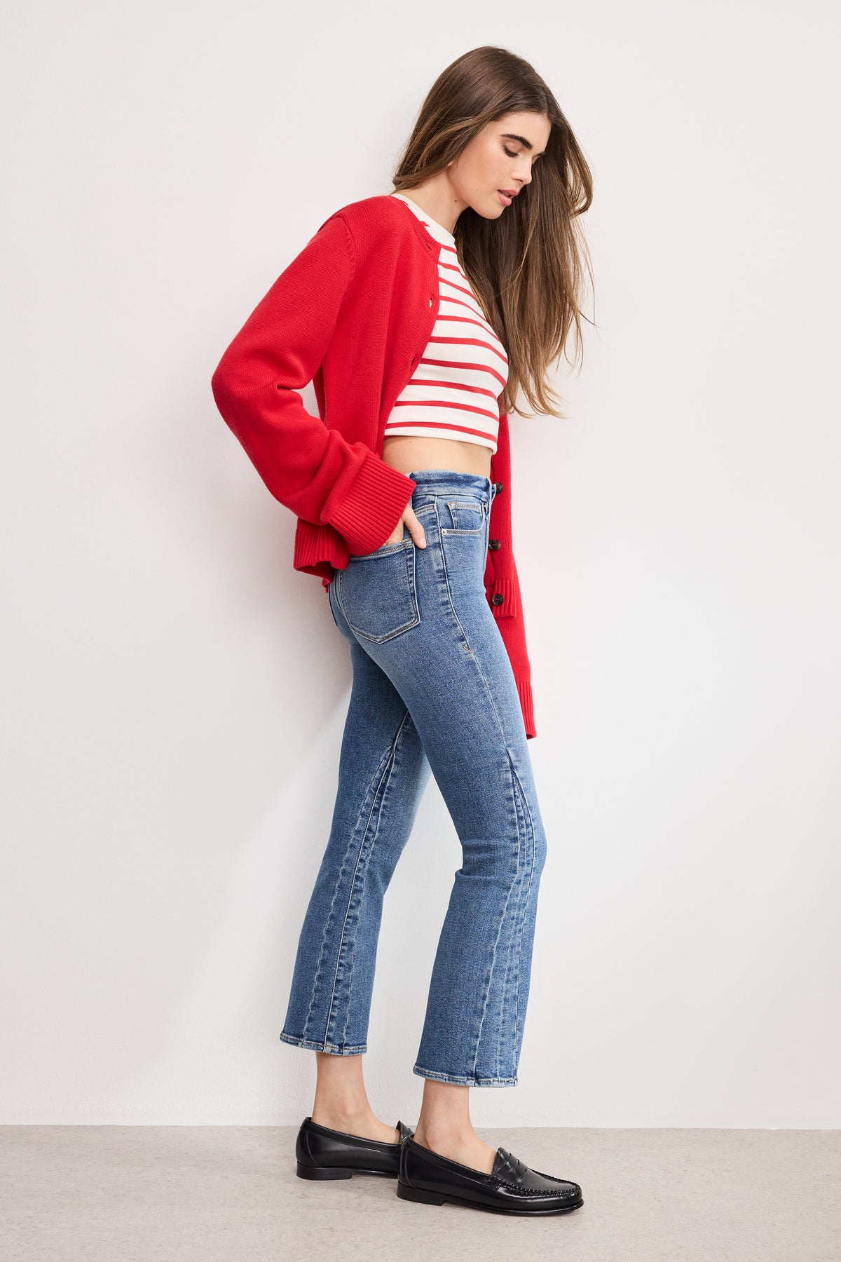 GOOD LEGS CROPPED MINI BOOT JEANS | INDIGO917