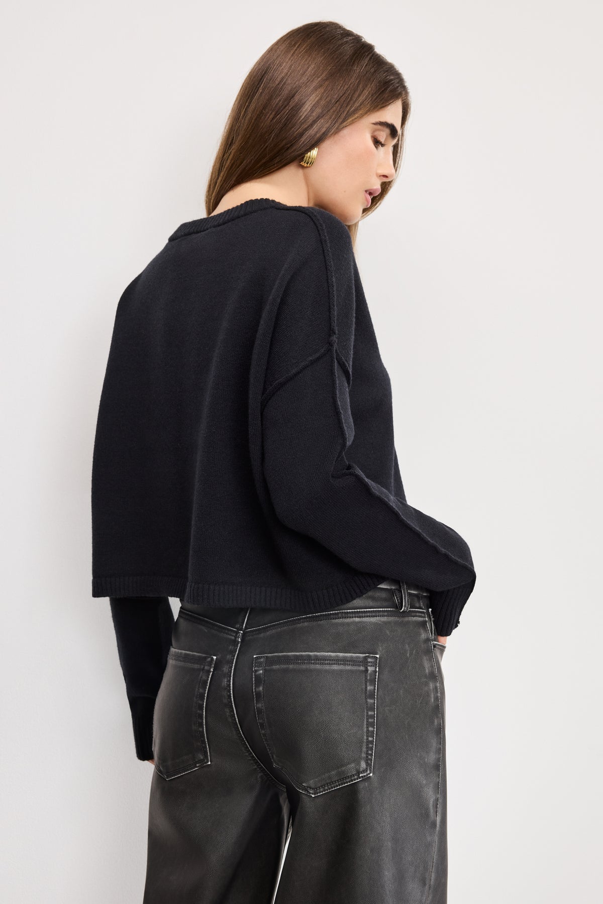 COZY KNIT CREW NECK | BLACK