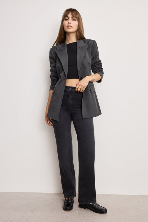 SOFT TECH GOOD TRUE STRAIGHT JEANS | BLACK343
