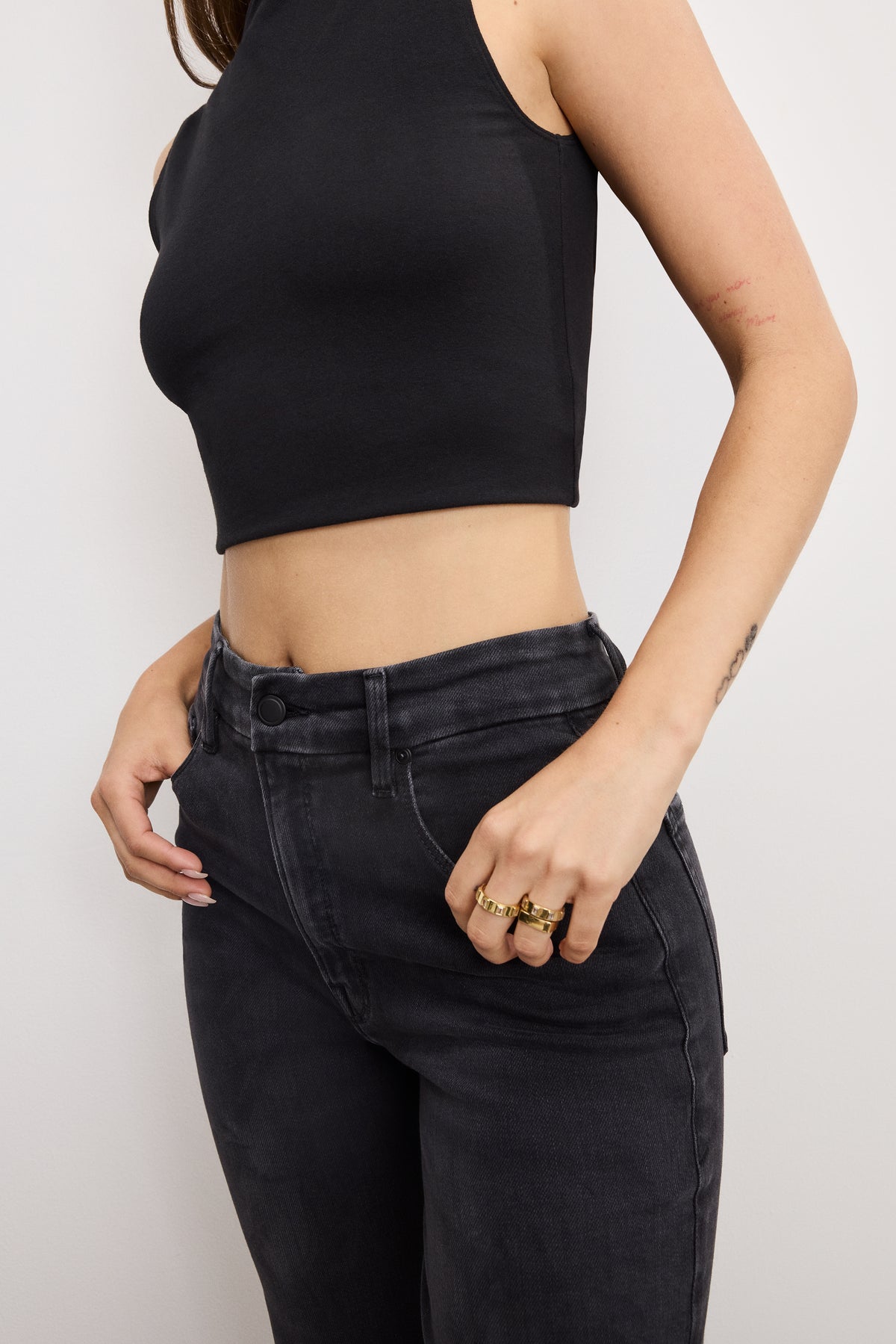 SOFT TECH GOOD TRUE STRAIGHT JEANS | BLACK343