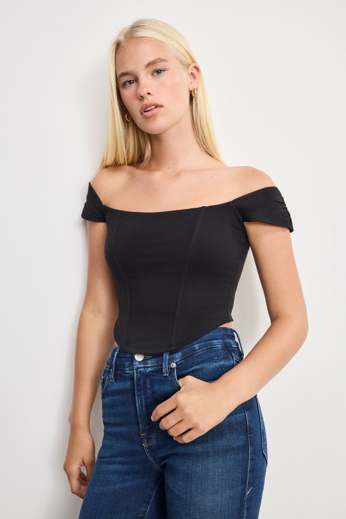 DOLLY SUPER STRETCH CORSET TOP | BLACK001