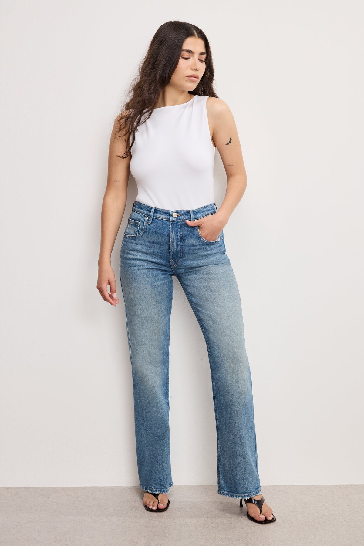 GOOD COWBOY PETITE BOOTCUT JEANS | INDIGO998