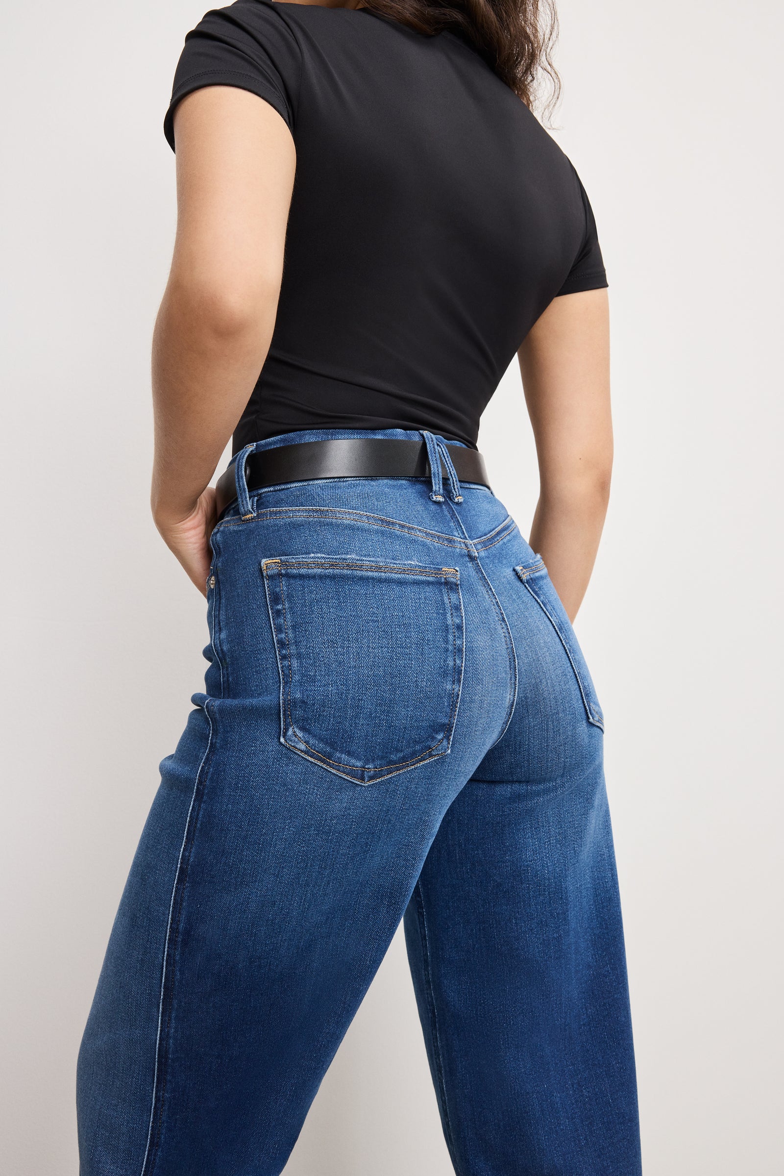 SOFT TECH GOOD PETITE SKATE WIDE JEANS | INDIGO891
