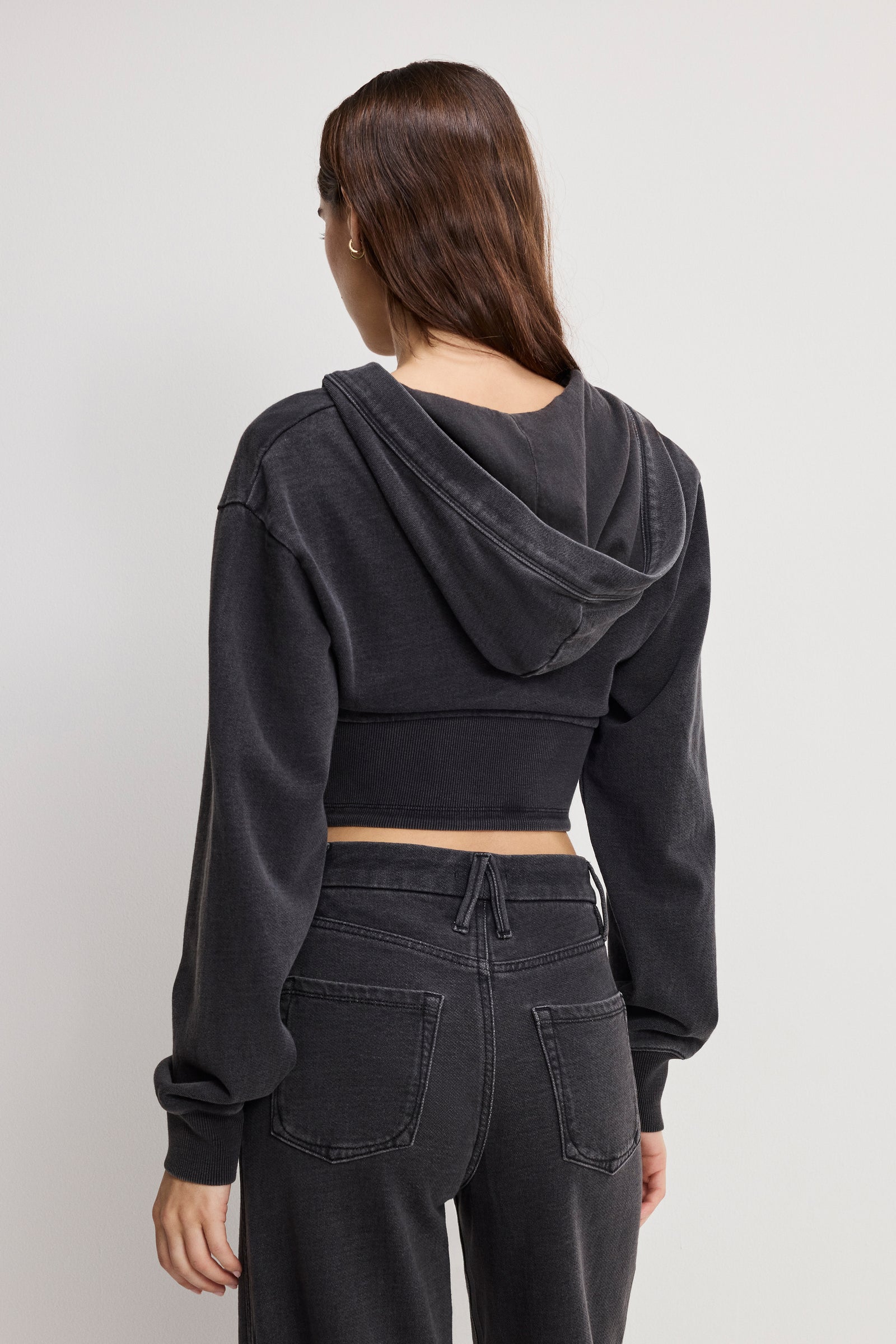 JEANIUS ZIP UP HOODIE | BLACK430