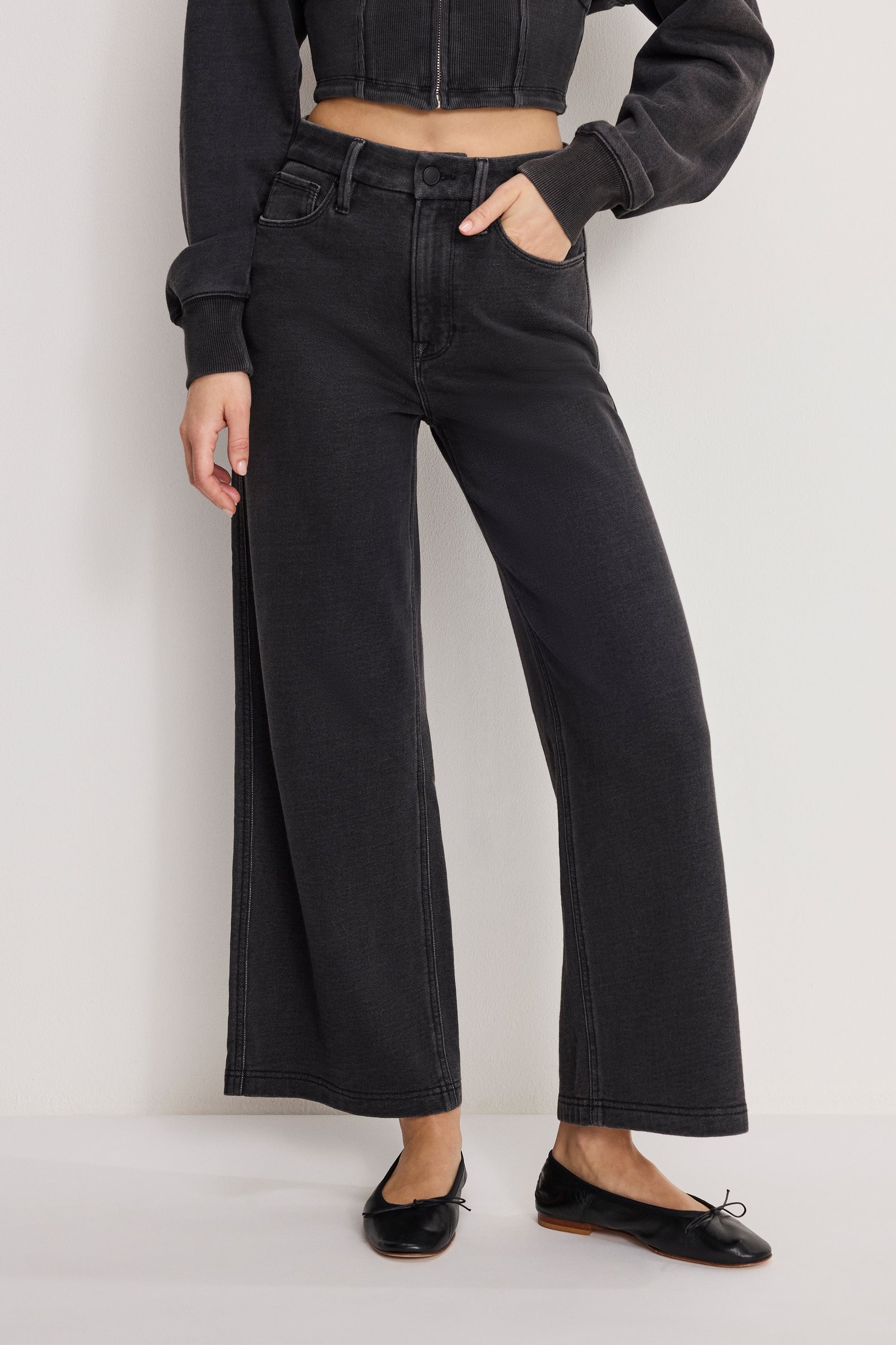 JEANIUS CROPPED GOOD SKATE | BLACK430