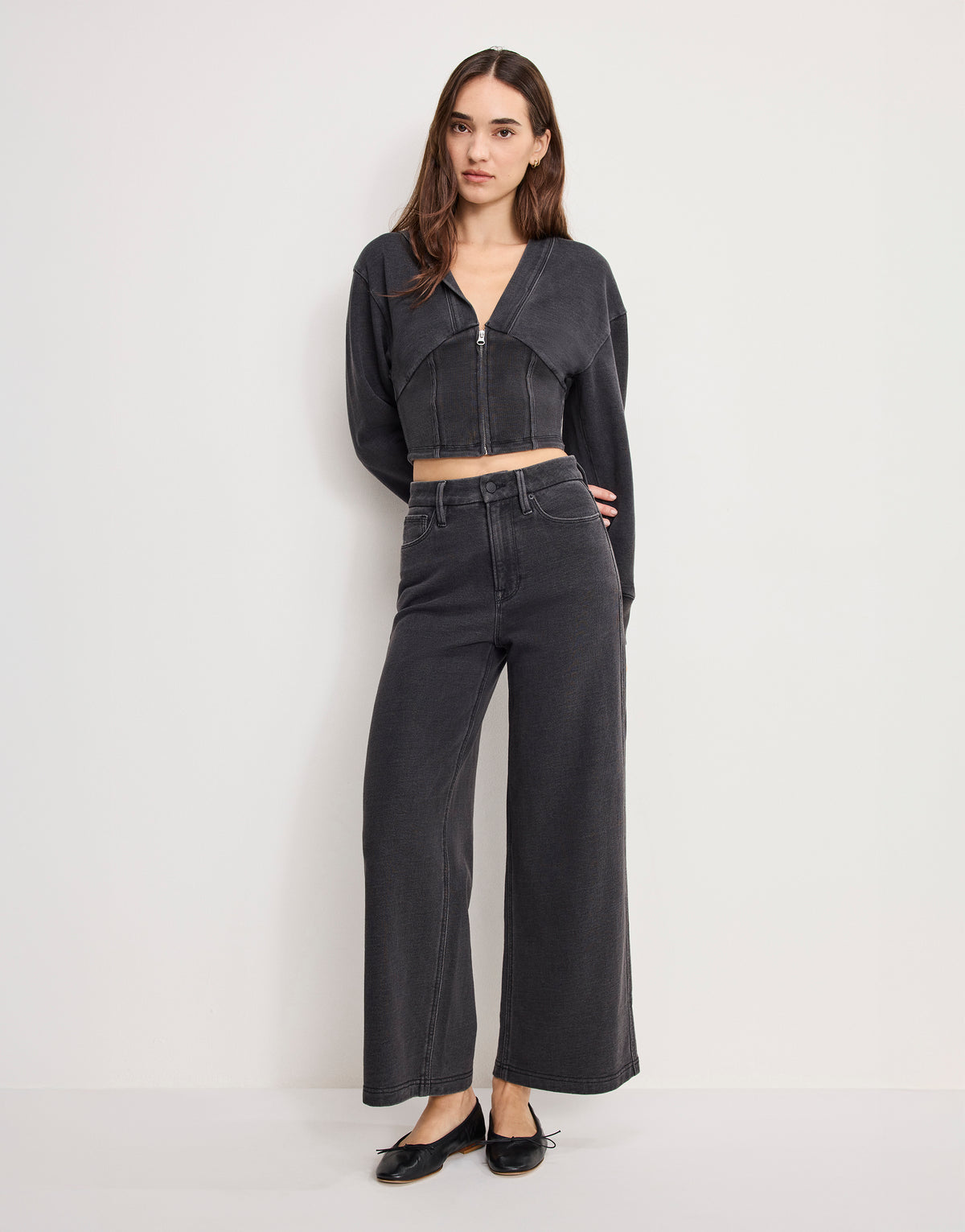 JEANIUS CROPPED GOOD SKATE | BLACK430