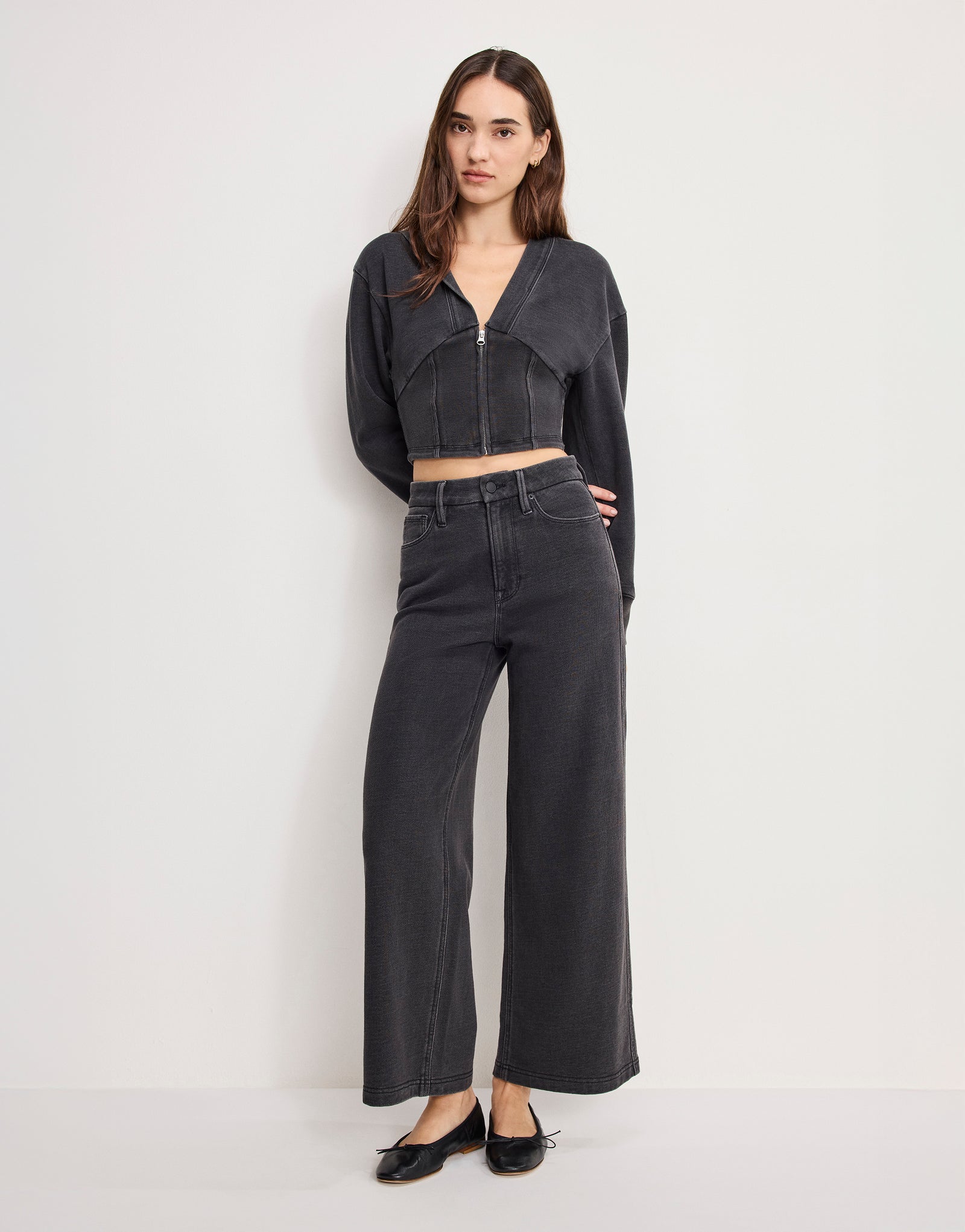 JEANIUS CROPPED GOOD SKATE | BLACK430