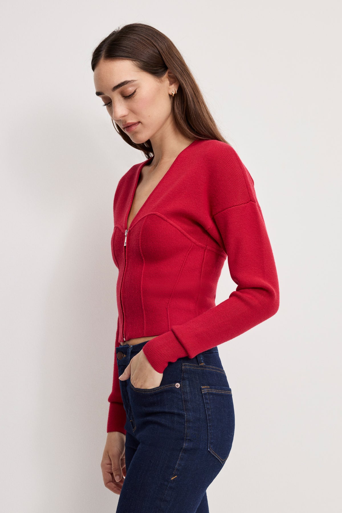 BUSTIER SWEATER | RUBY