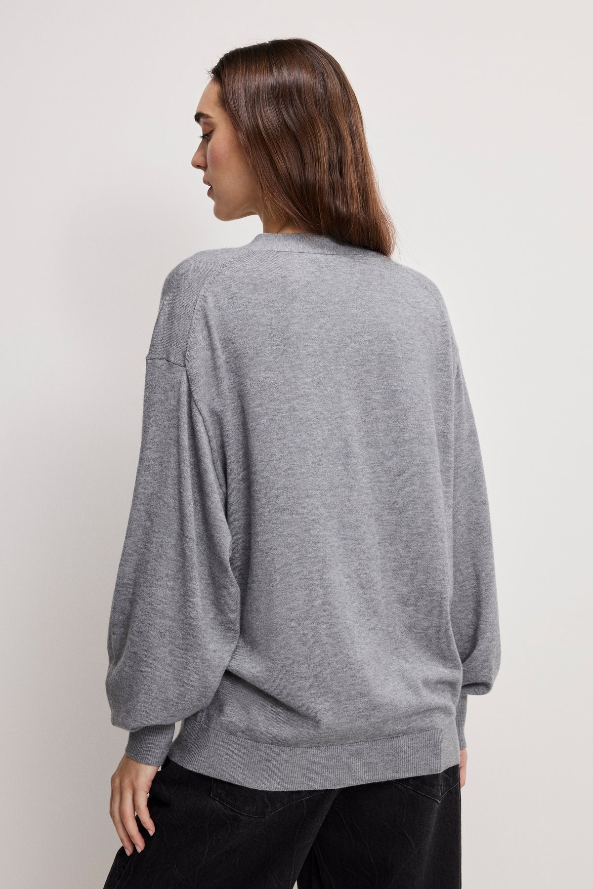 MULTI FUNCTIONAL CARDIGAN SWEATER | CHARCOAL