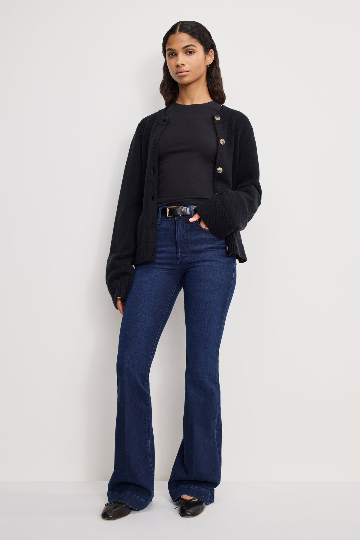GOOD LEGS FLARE COMPRESSION JEANS | INDIGO1150