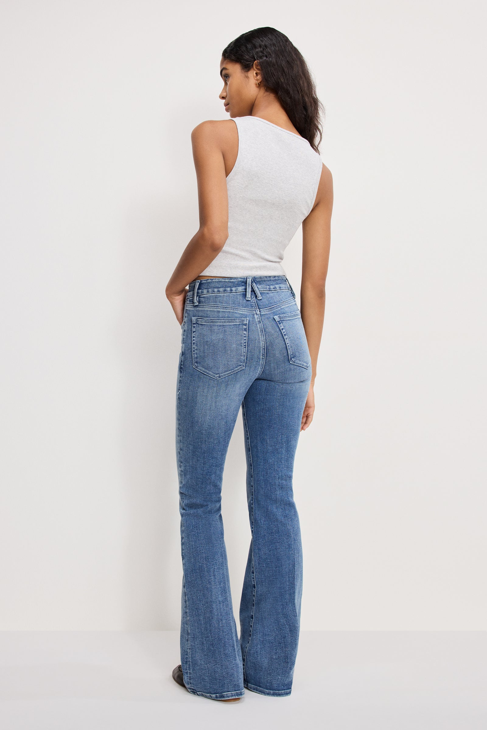 GOOD LEGS FLARE JEANS | INDIGO1154