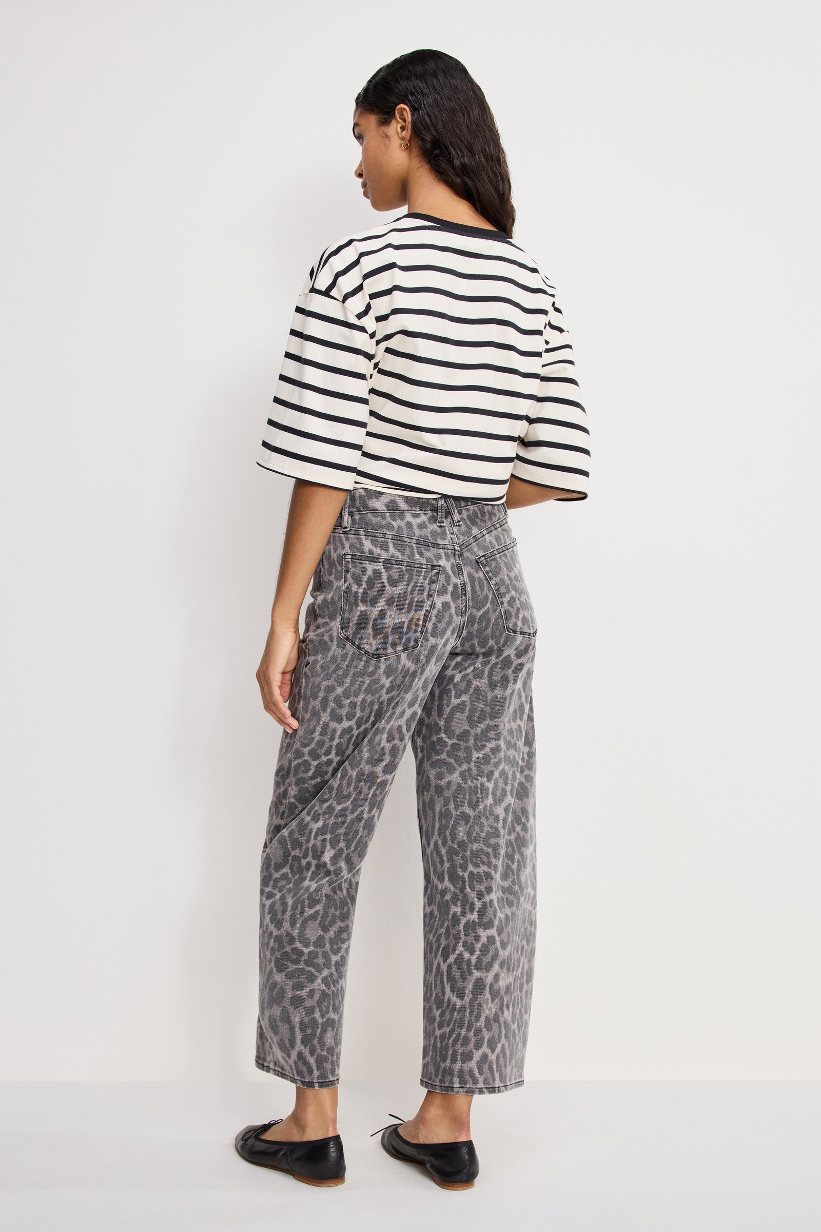 GOOD BARREL JEANS | GREY LUCKY LEOPARD