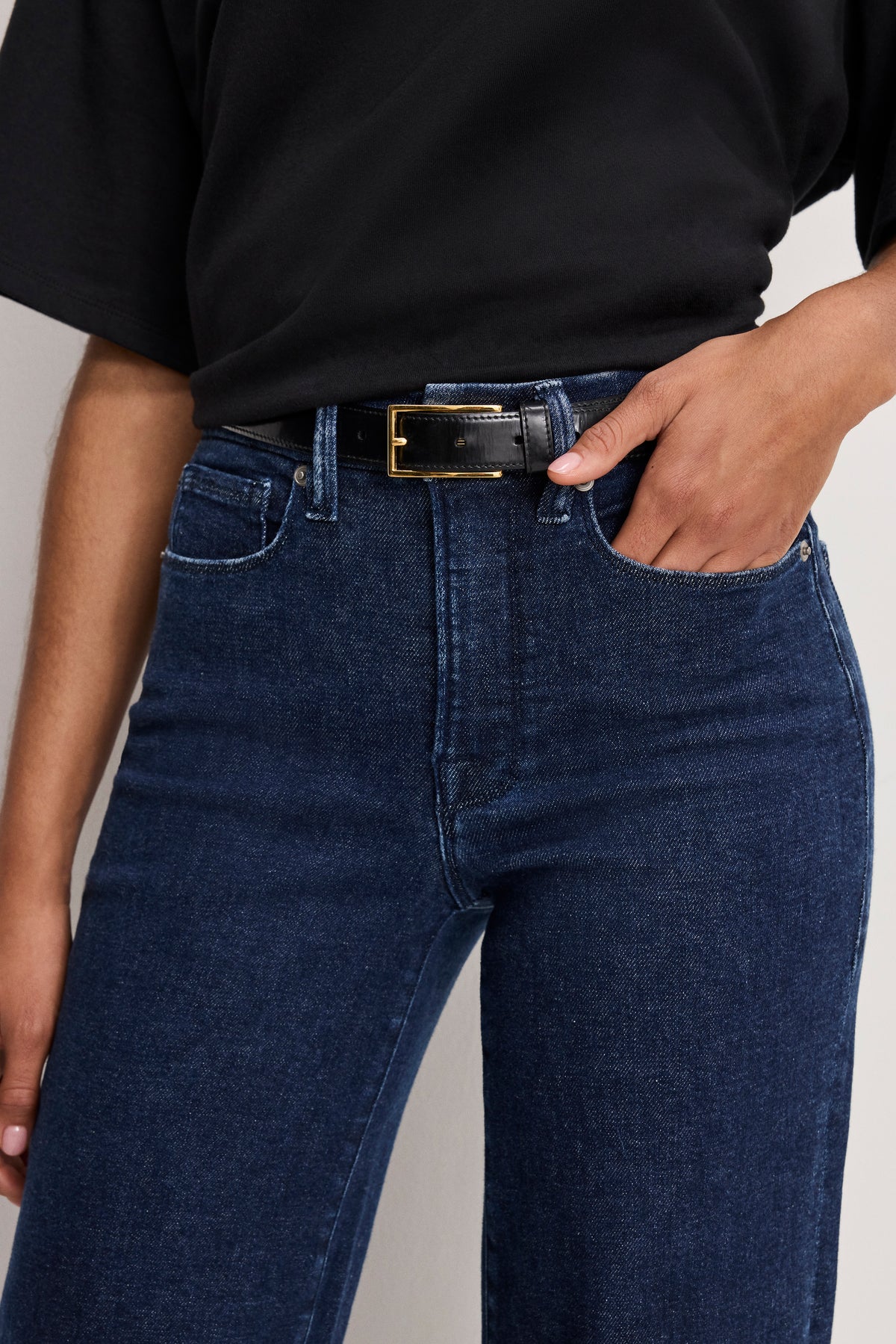 GOOD WAIST PALAZZO JEANS | INDIGO985