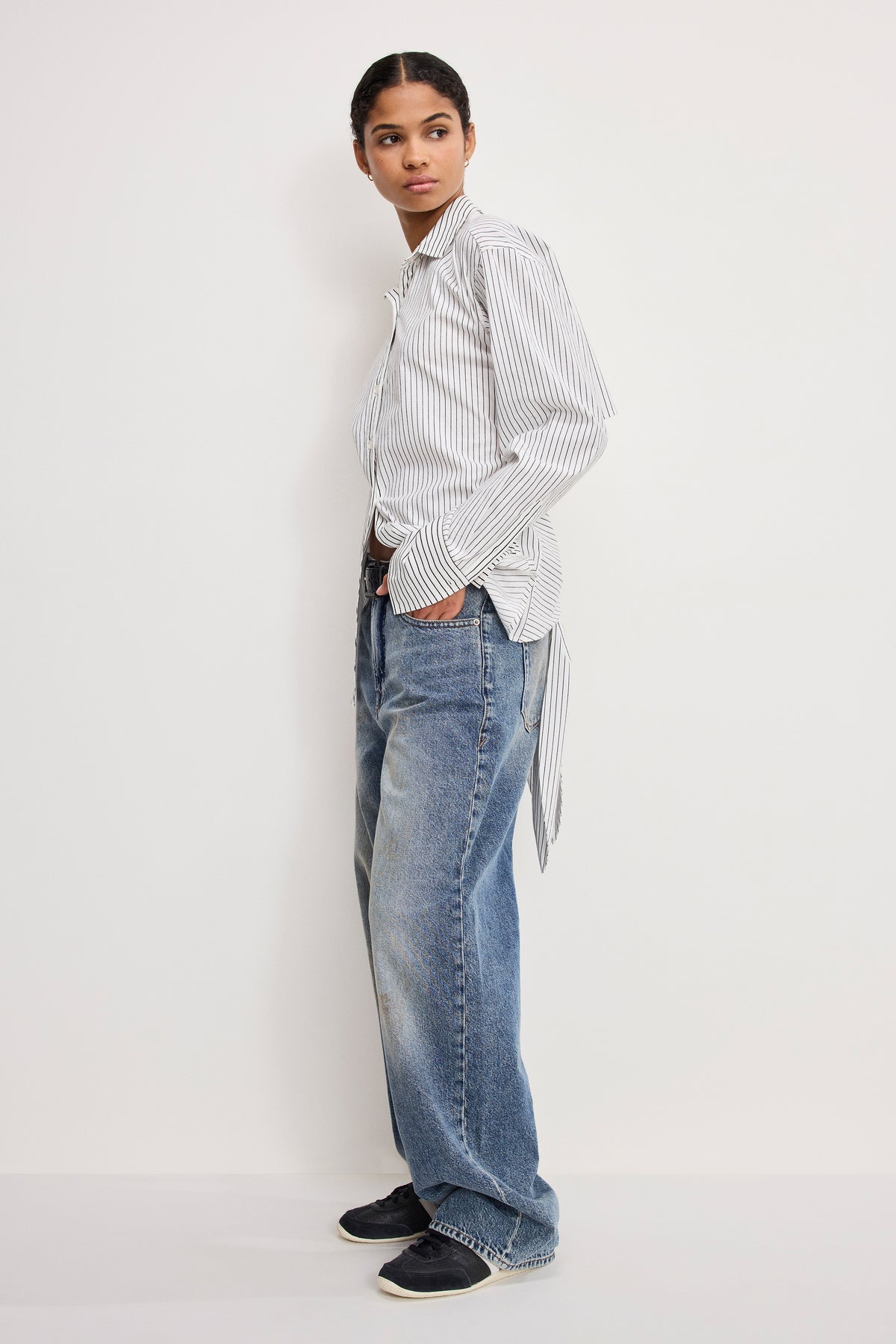 GOOD LOW RISE BAGGY JEANS | INDIGO1001