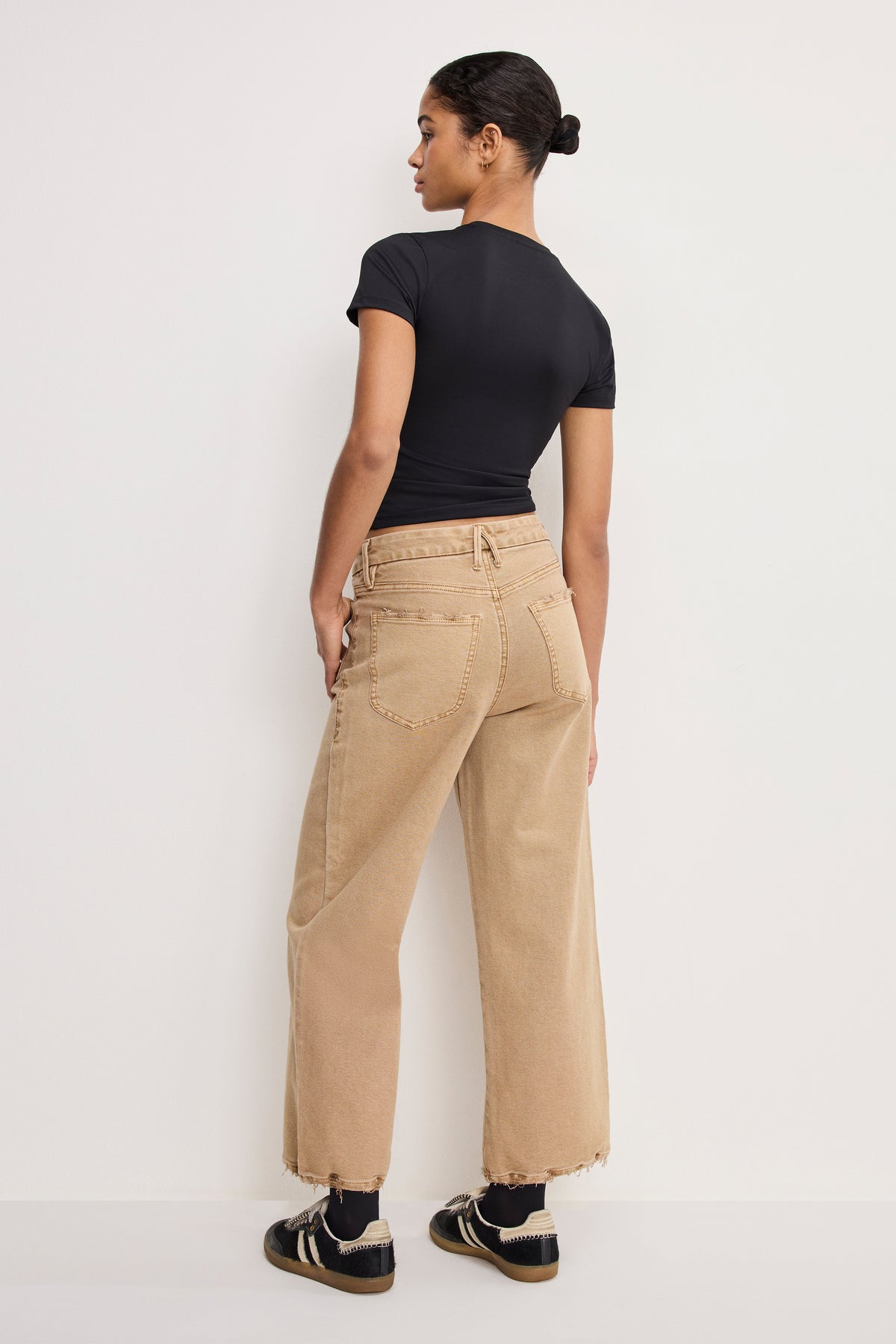 PALAZZO CROPPED PANTS | GOOD KHAKI001
