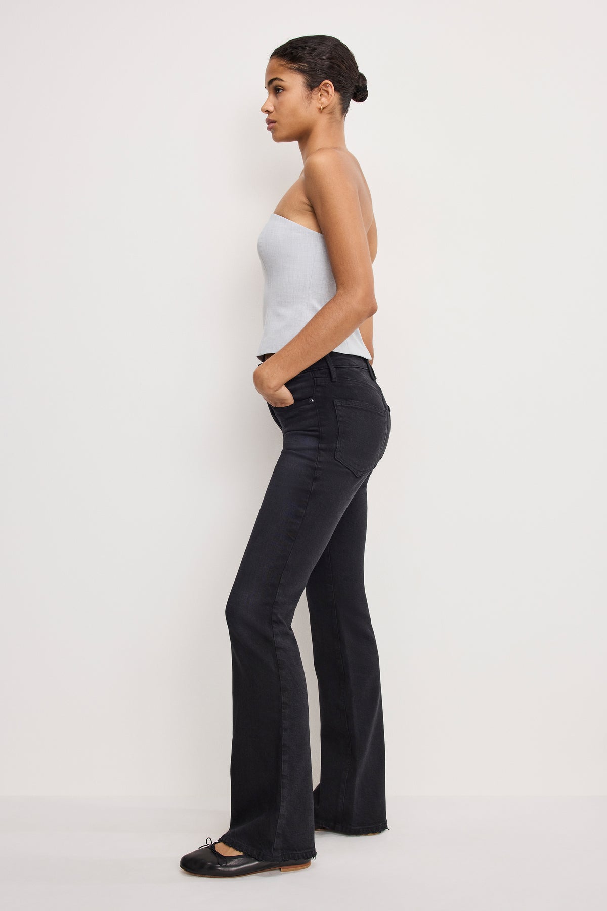 SOFT TECH GOOD CLASSIC BOOTCUT JEANS | BLACK344