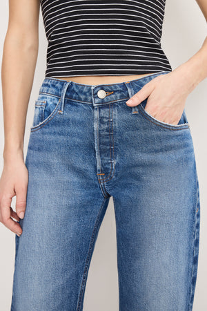 VINTAGE STRAIGHT ANKLE JEANS | INDIGO1222