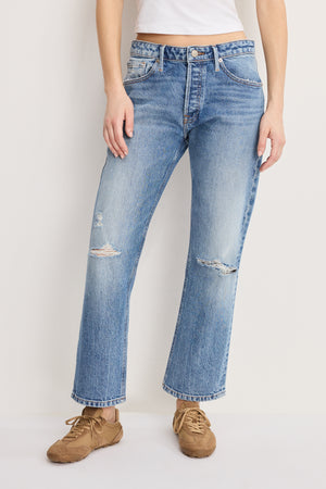 VINTAGE STRAIGHT ANKLE JEANS | INDIGO1221