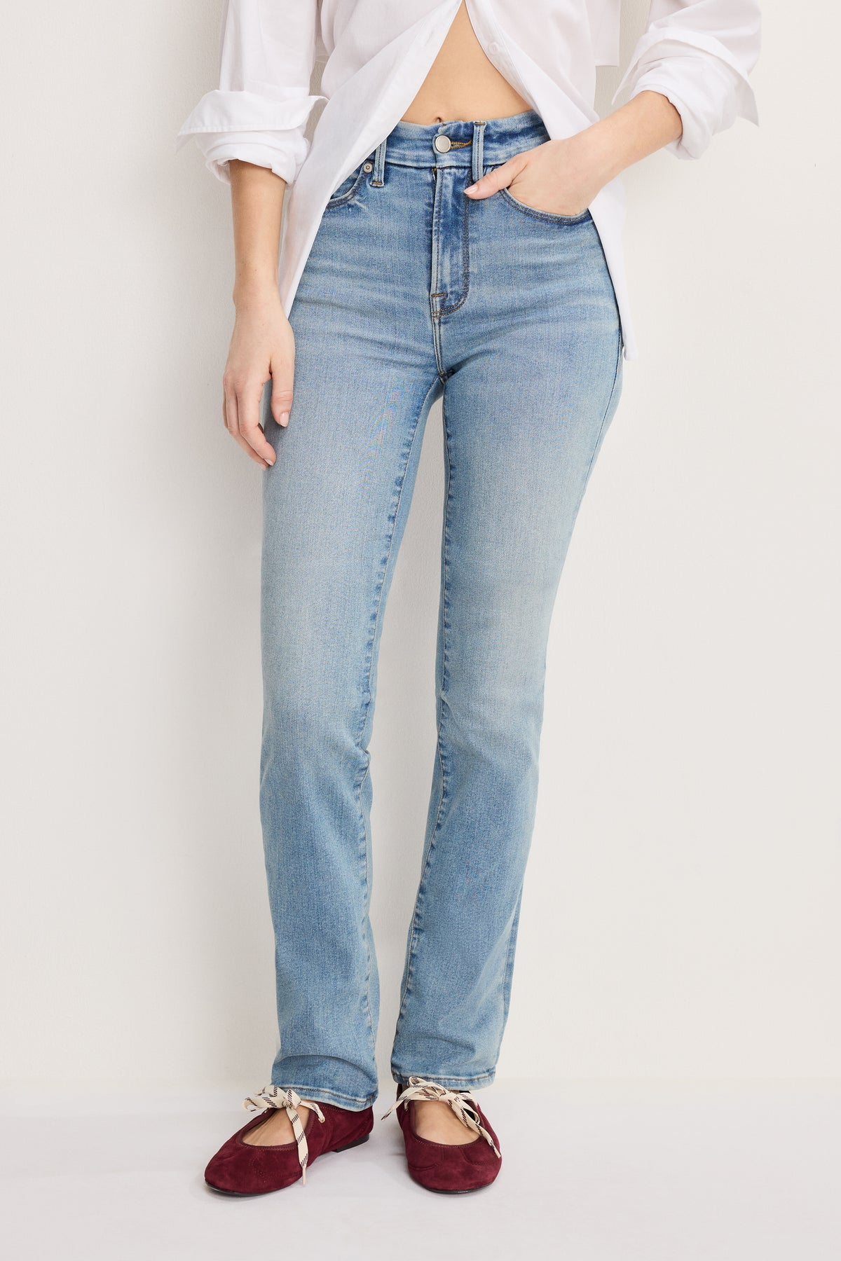 GOOD LEGS STRAIGHT JEANS LONG | INDIGO834