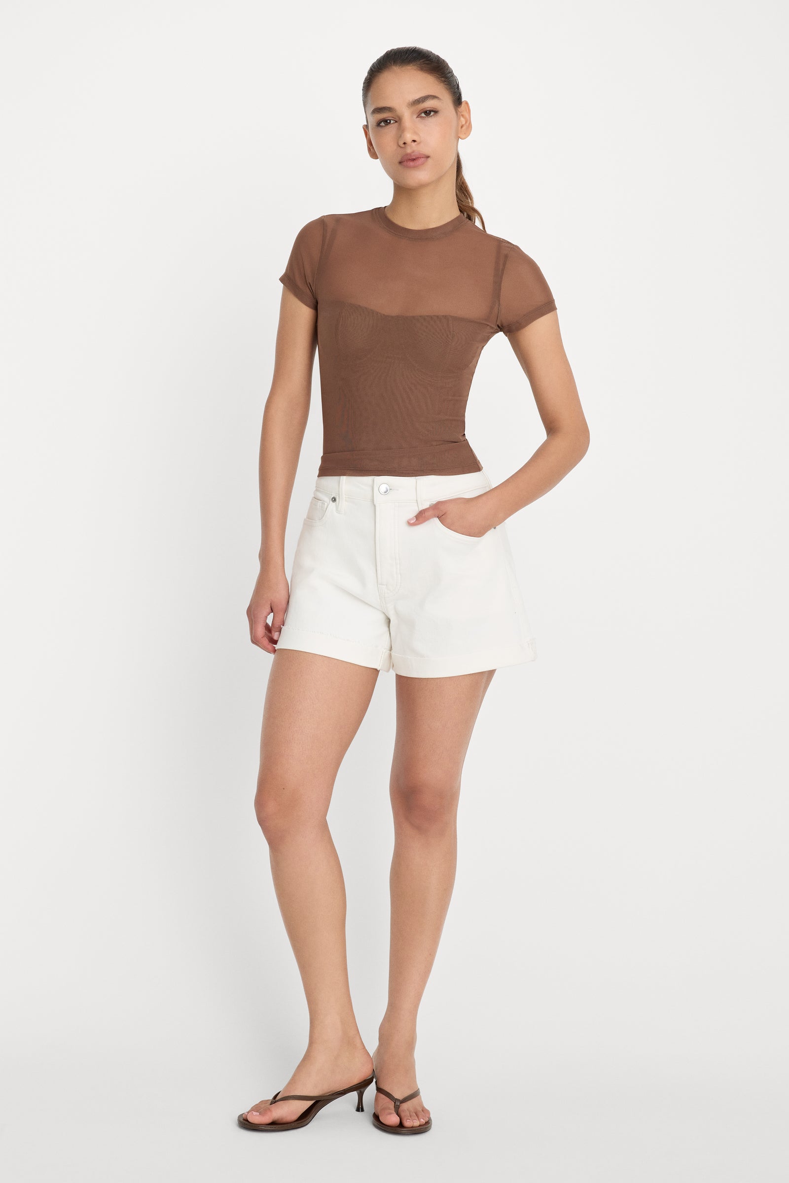 MESH BABY TEE | SADDLEWOOD