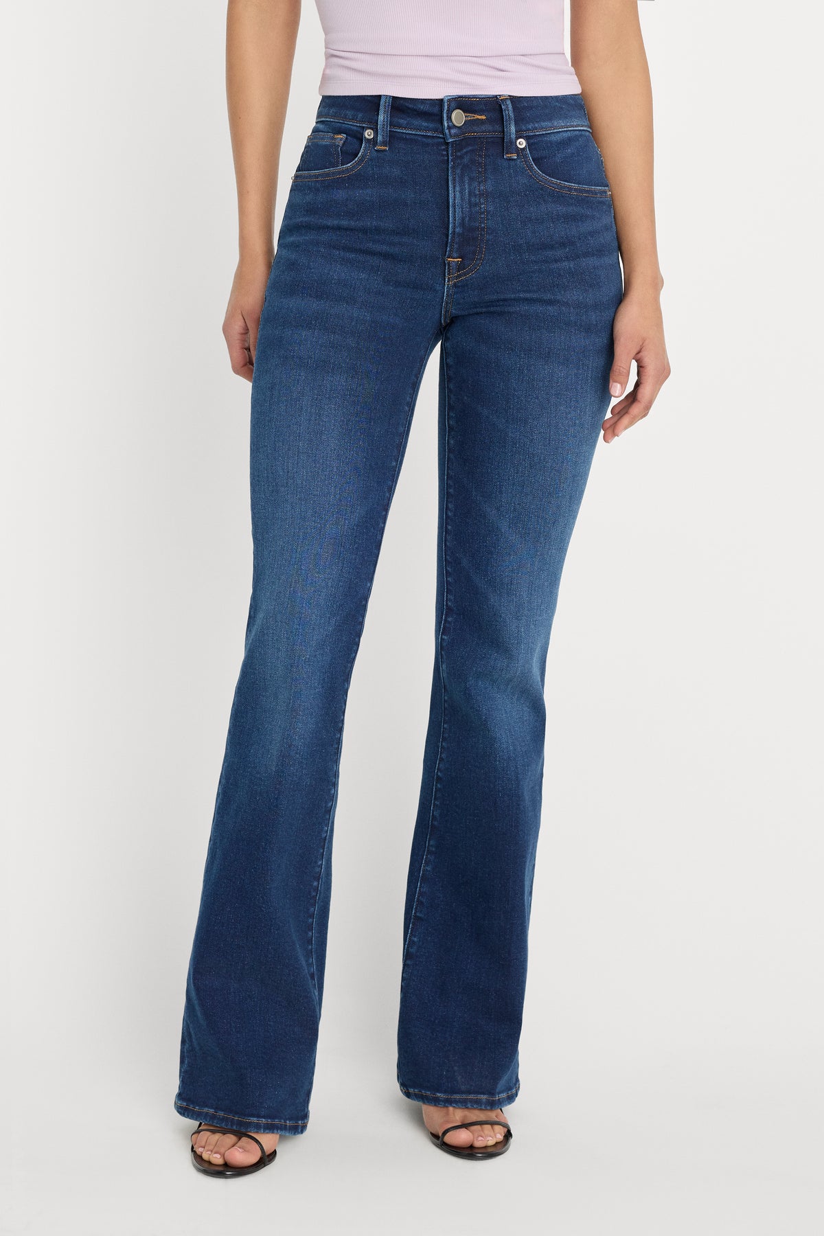COMPRESSION GOOD LEGS FLARE JEANS | INDIGO1229