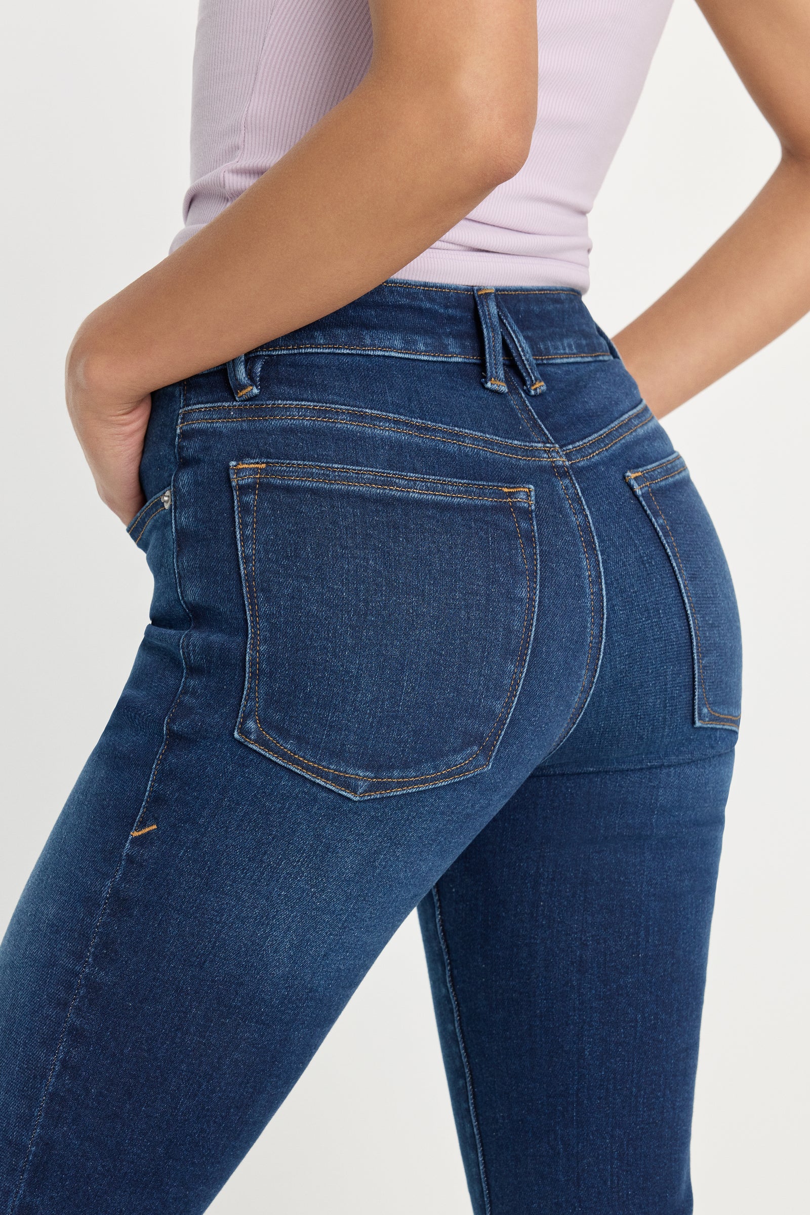 COMPRESSION GOOD LEGS FLARE JEANS | INDIGO1229