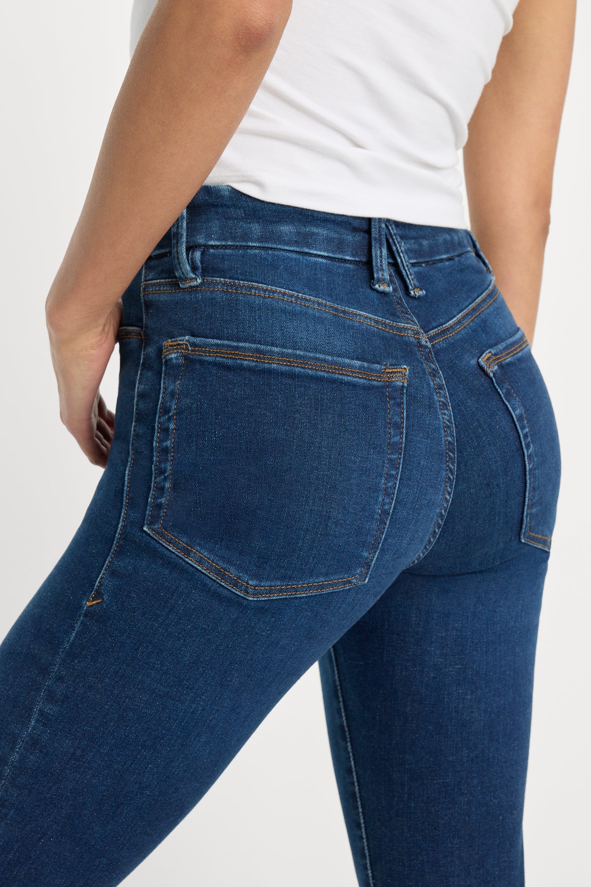POWER STRETCH PULL-ON FLARE JEANS | INDIGO491