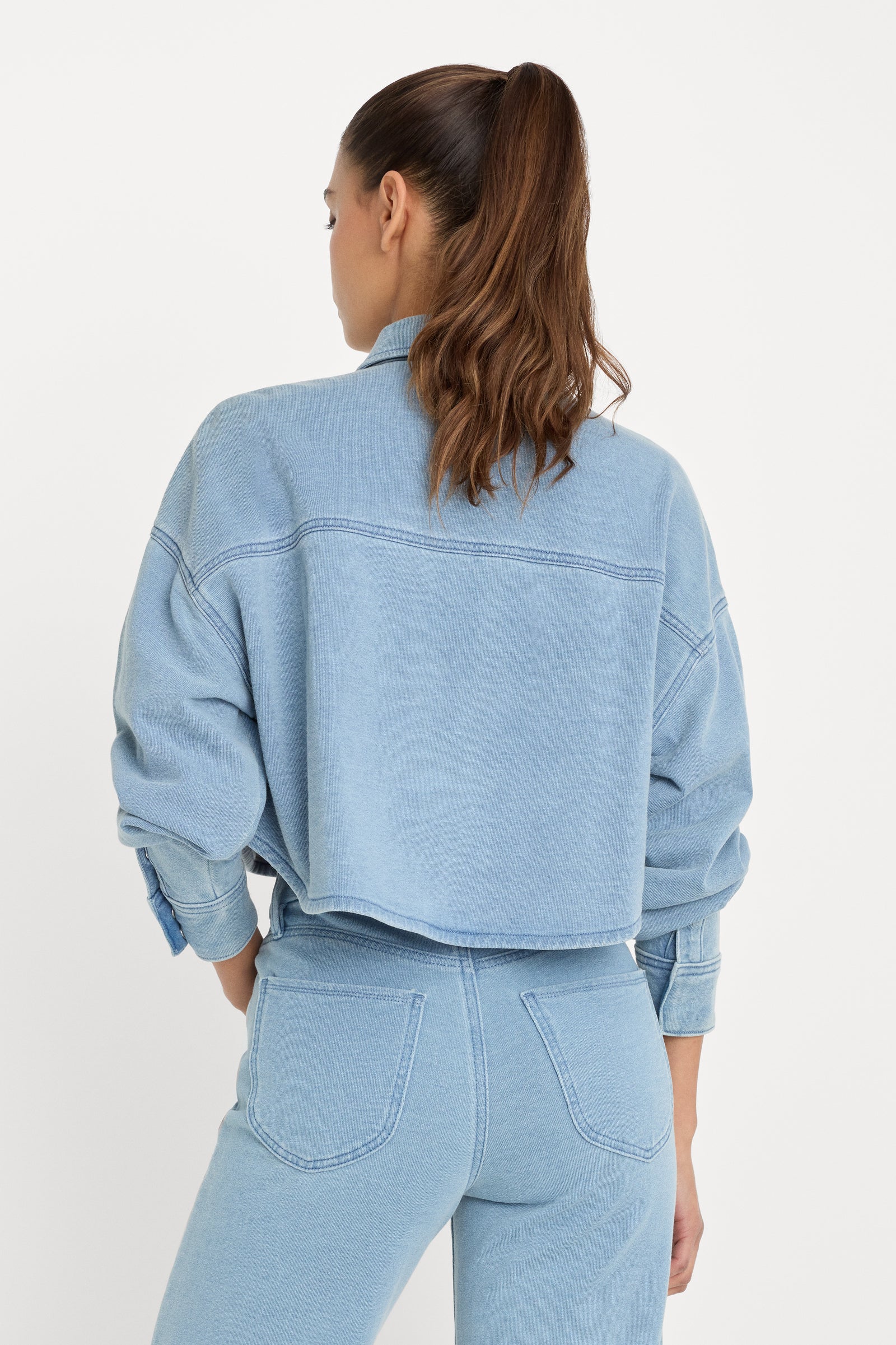 JEANIUS CROPPED JACKET | INDIGO376