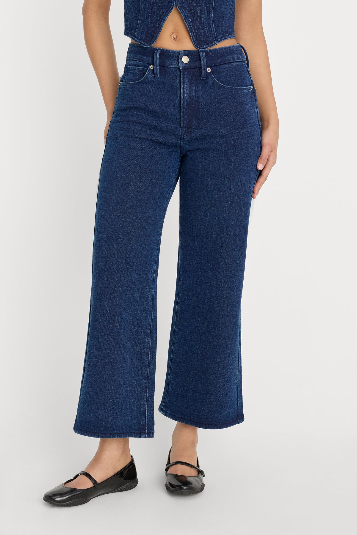 JEANIUS CROP PALAZZO | INDIGO377