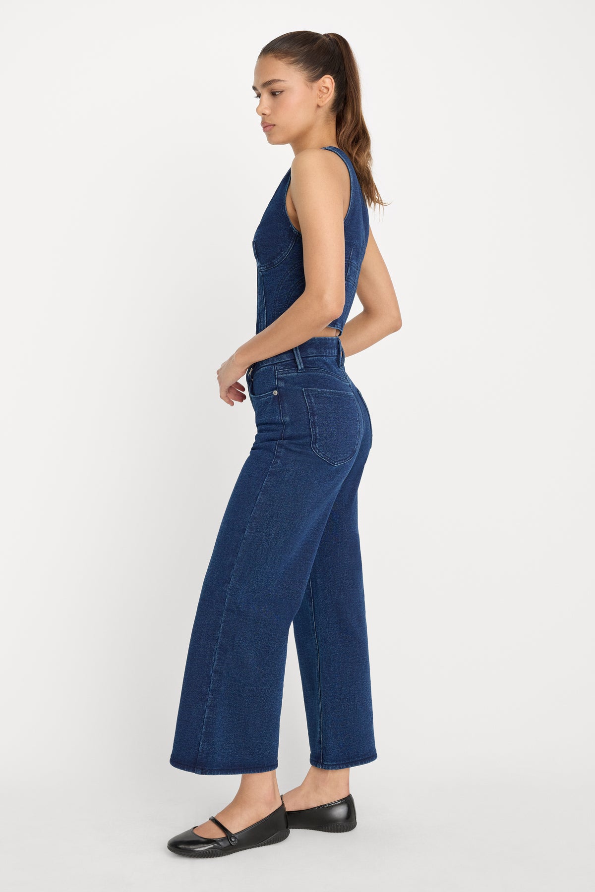 JEANIUS CROP PALAZZO | INDIGO377